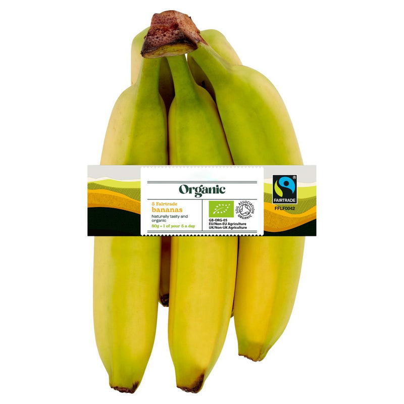 Organic Fairtrade Bananas x5