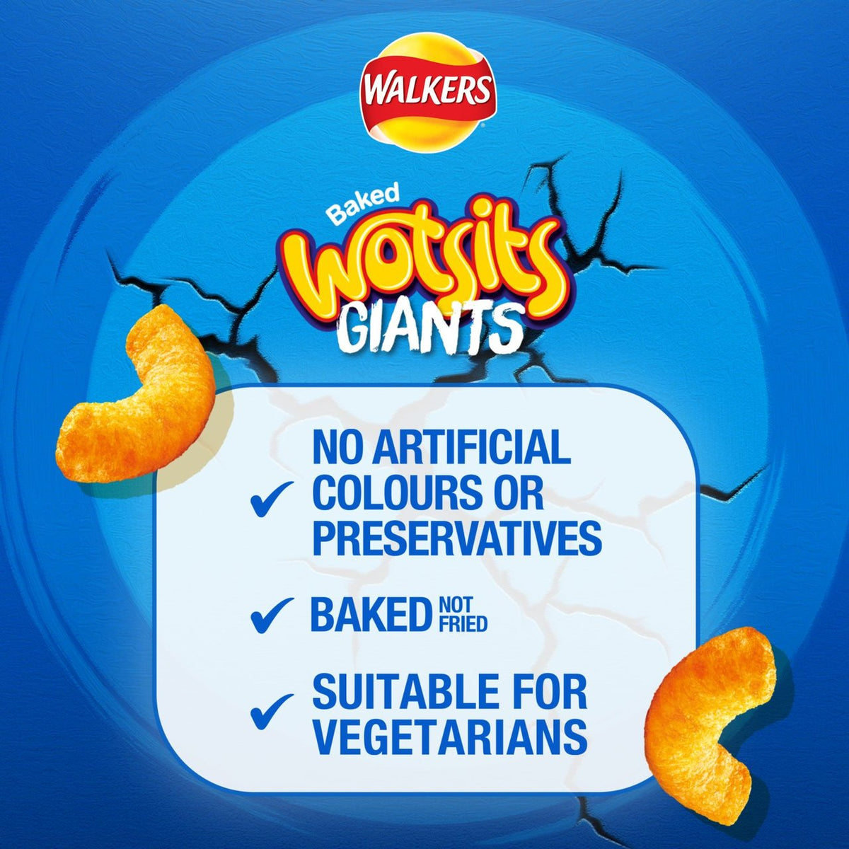 Walkers Wotsits Giants Really Cheesy Sharing Crisps Snacks 130g