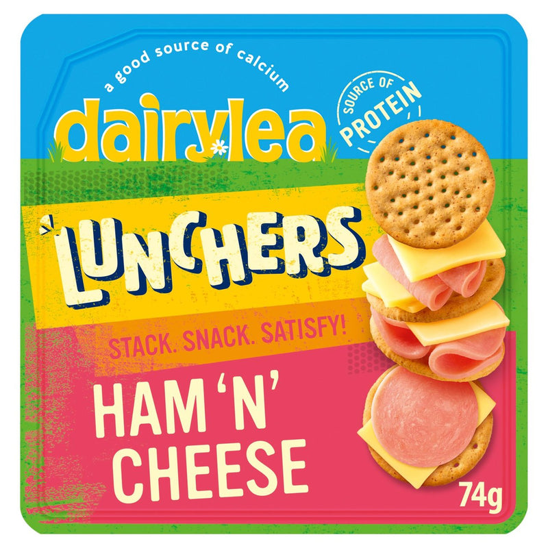 Dairylea Lunchables Ham & Cheese Crackers 74g - Moo Local