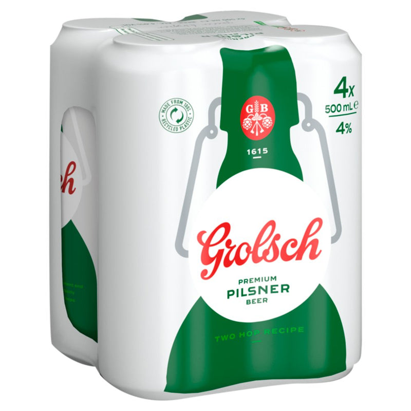 Grolsch Premium Pilsner Beer 4 x 500ml