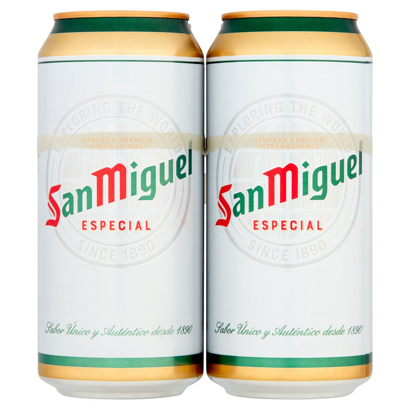 San Miguel Premium Lager Beer Cans 4x440ml - Moo Local
