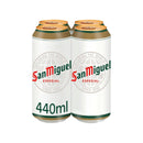 San Miguel Premium Lager Beer Cans 4x440ml - Moo Local