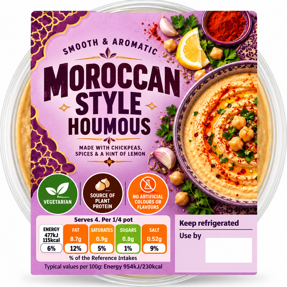 Moroccan Houmous Dips 200g [Retailer's Own Brand]