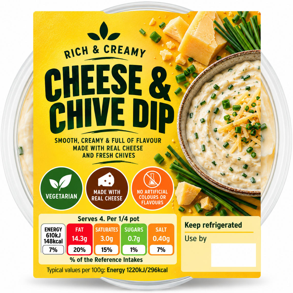 Cheese & Chive Dips 200g [Retailer's Own Brand]