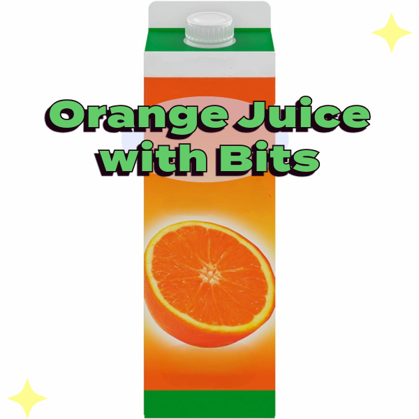 Pure Orange Juice with Juicy Bits 1 Litre