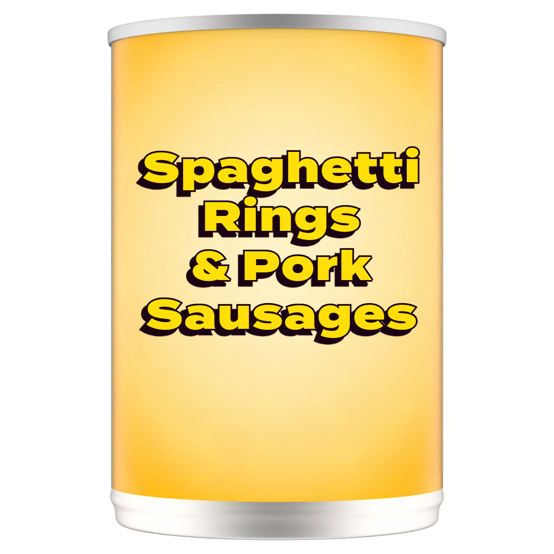 Spaghetti Rings & Pork Sausages 400g
