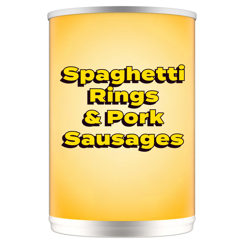 Spaghetti Rings & Pork Sausages 400g
