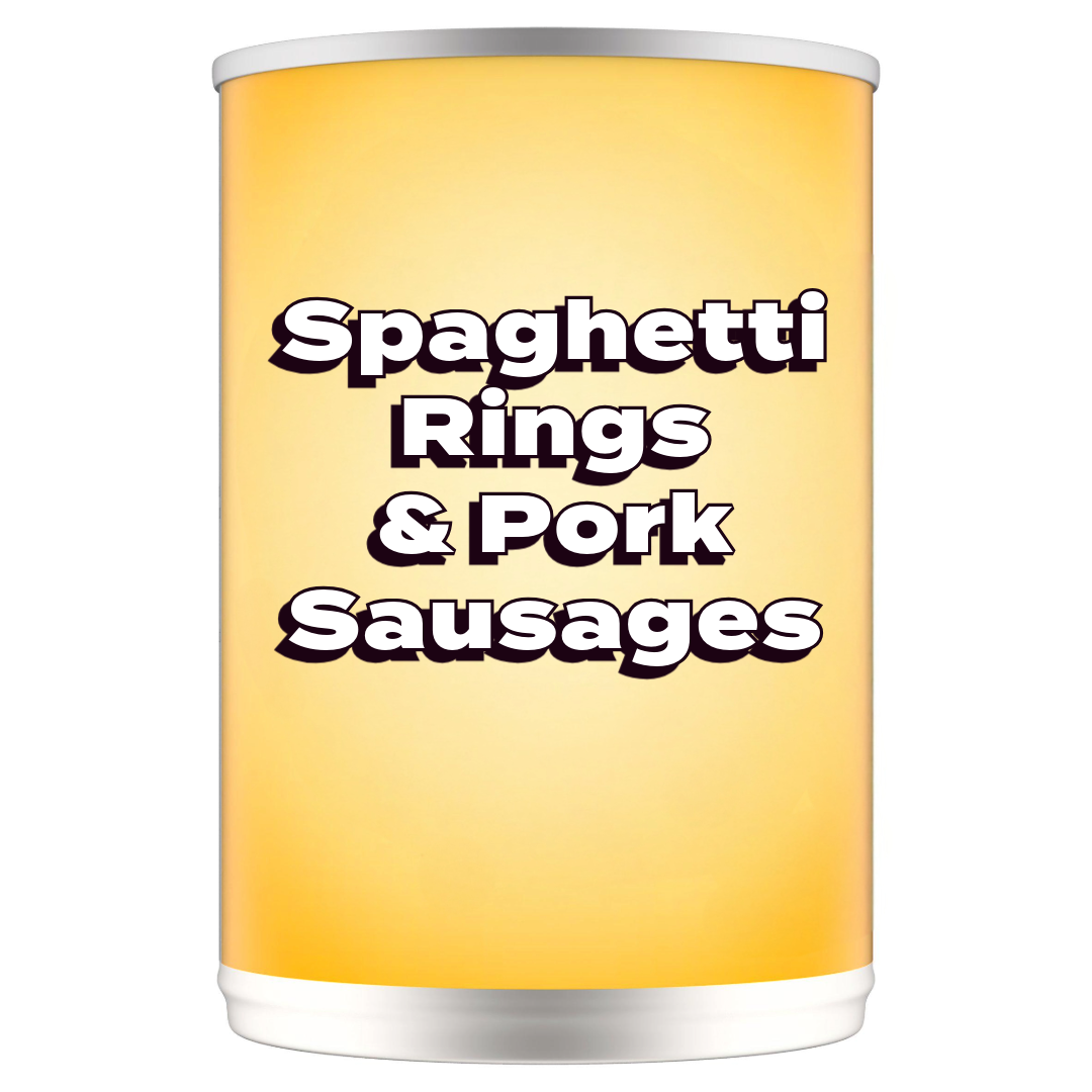 Spaghetti Rings & Pork Sausages 400g