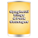 Spaghetti Rings & Pork Sausages 400g