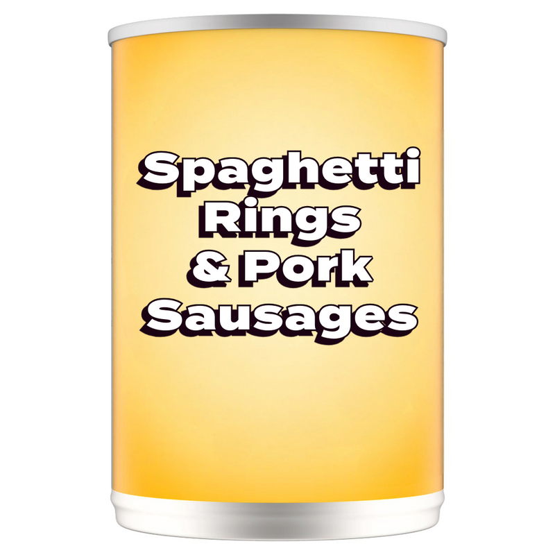 Spaghetti Rings & Pork Sausages 400g