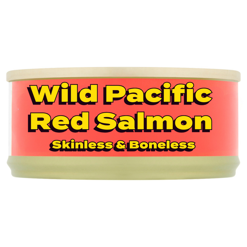 Wild Pacific Red Salmon Skinless & Boneless 105g