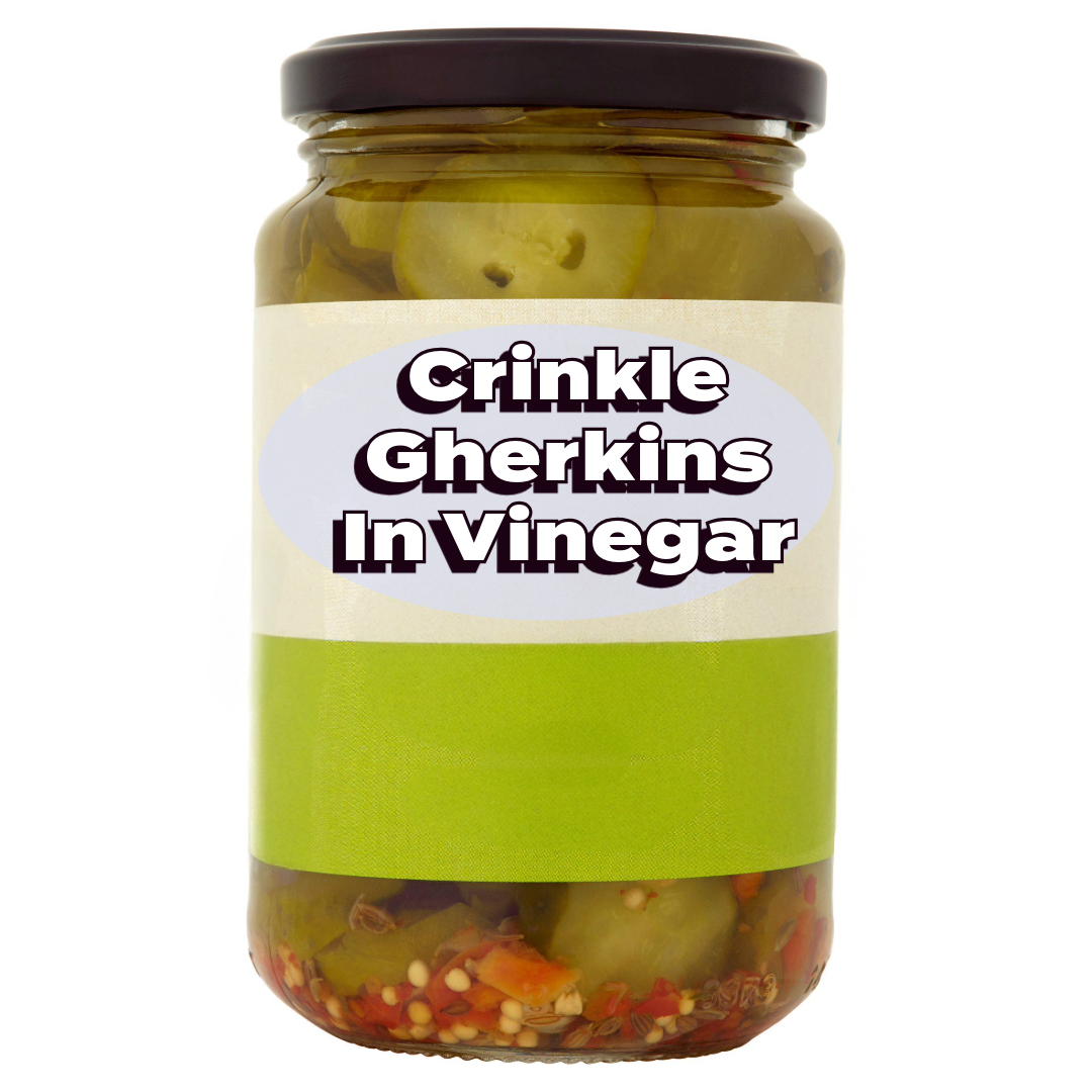 Crinkle Gherkins in Vinegar 340g