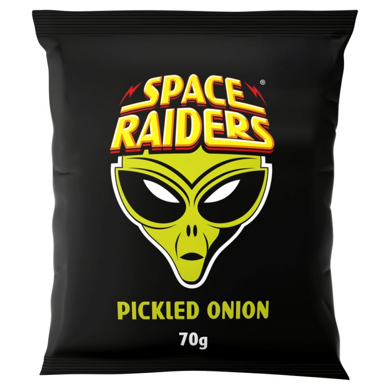 Space Raiders Pickled Onion Crisps 70g