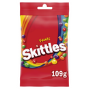 Skittles Vegan Chewy Sweets Fruit Flavoured Treat Bag 109g