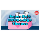 Super Soft Extra Large Size Tissues Twin Pack x66 Sheets