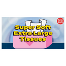 Super Soft Extra Large Size Tissues Twin Pack x66 Sheets