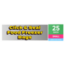 Food & Freezer Bags Small Reseal x25 Bags