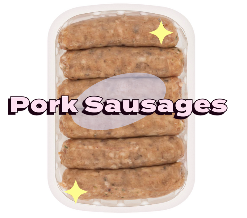 British 6 Pork Sausages 400g