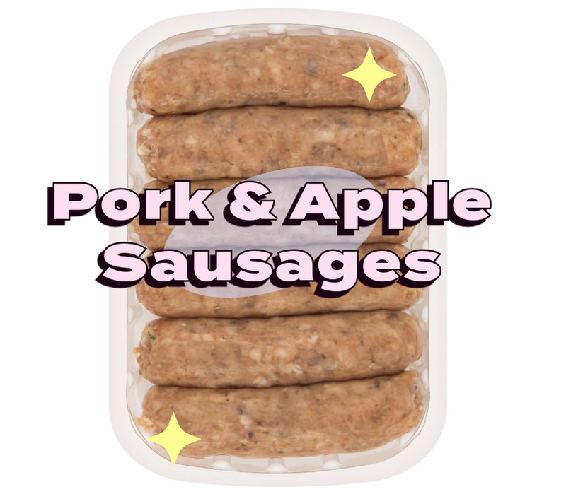 British Pork & Apple Sausages x6 400g