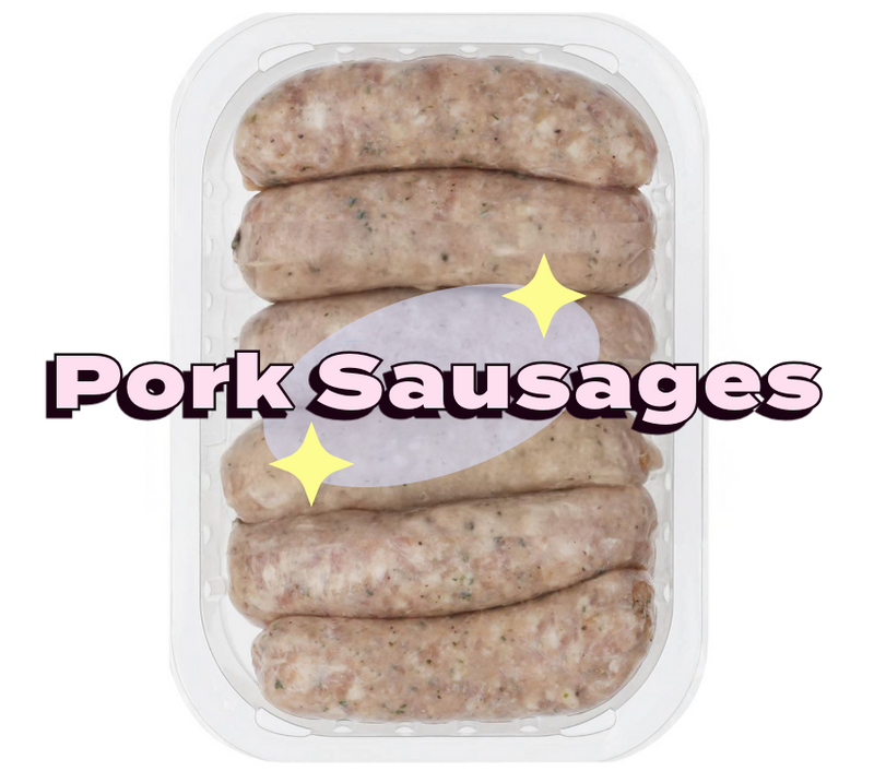 British 6 Pork Sausages 400g