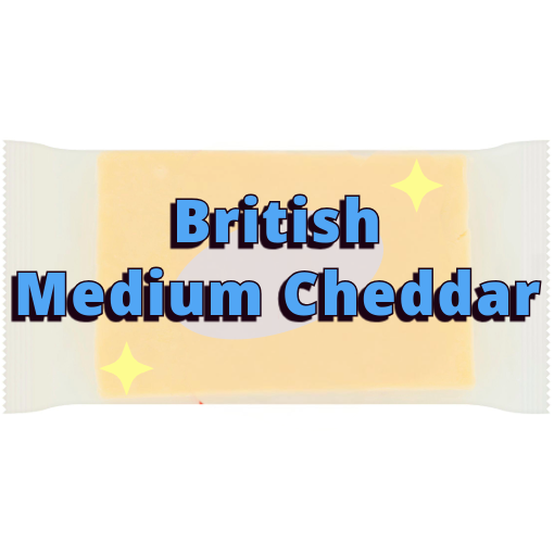 British Medium Cheddar Cheese 400g