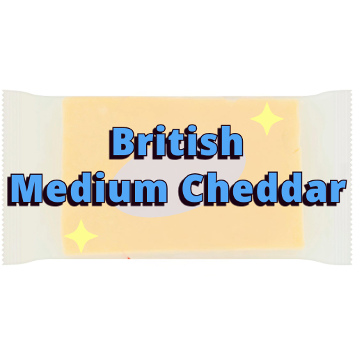 British Medium Cheddar Cheese 220g