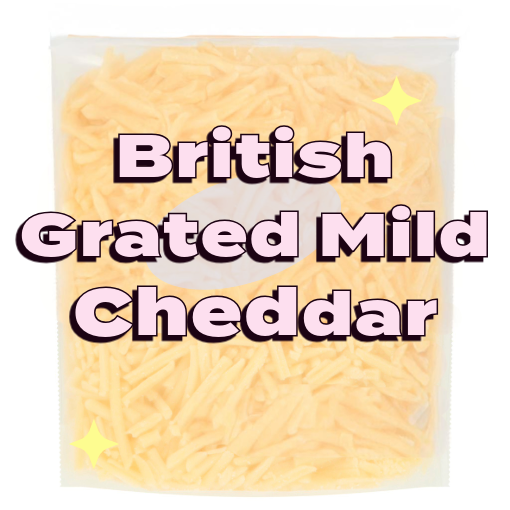 British Grated Mild Cheddar 250g