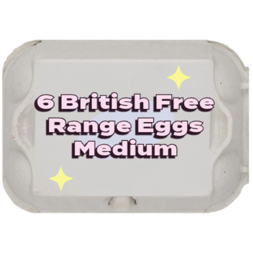 British Medium Free Range Eggs x6 [Retailer's Own Brand]