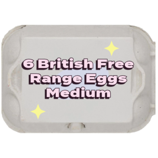 British Medium Free Range Eggs x6