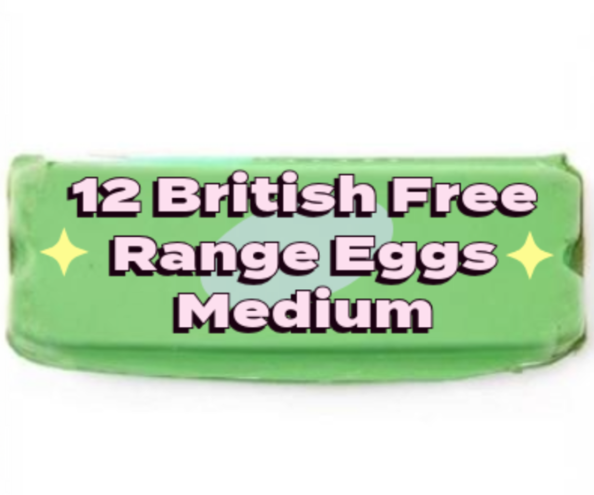 British Medium Free Range Eggs x12 [Retailer's Own Brand]