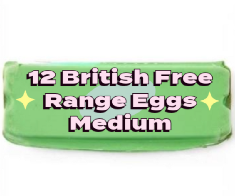 British Medium Free Range Eggs x12