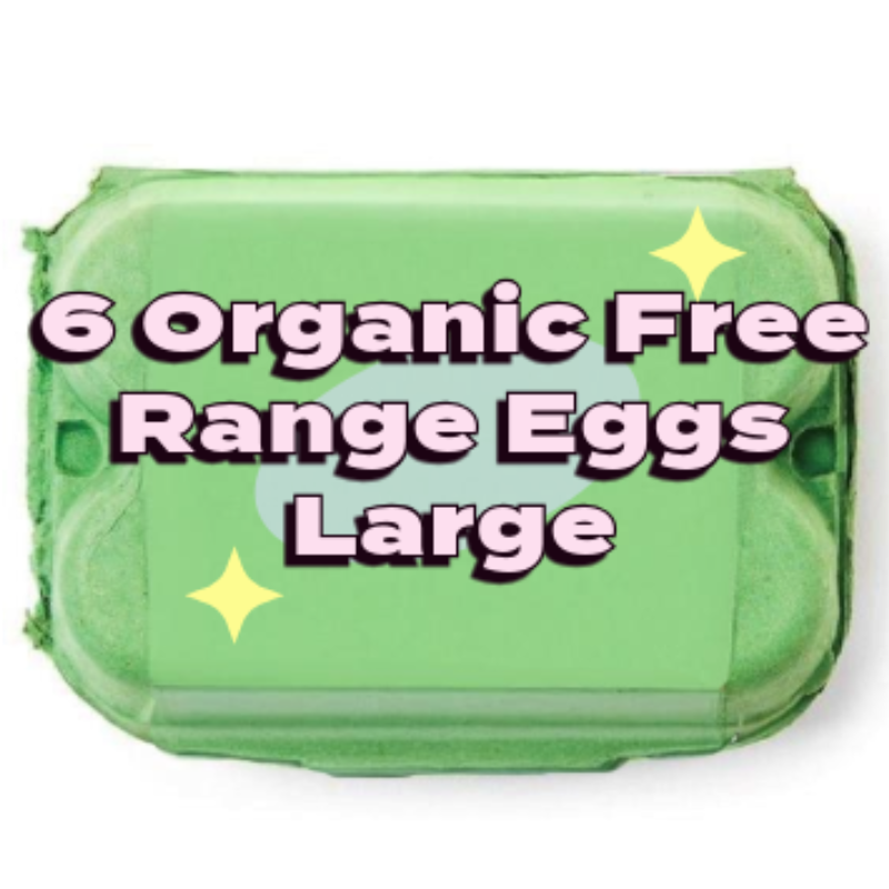 British Large Free Range Organic Eggs  x6 [Retailer's Own Brand]