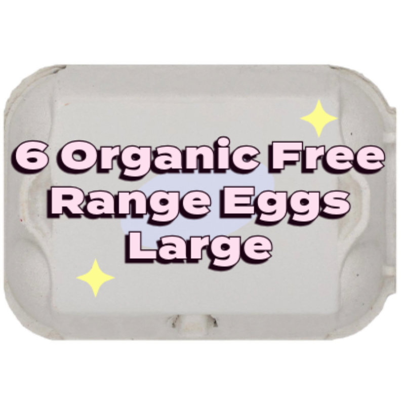 British Large Free Range Organic Eggs  x6 [Retailer's Own Brand]