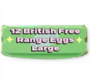 British Large Free Range Eggs x12