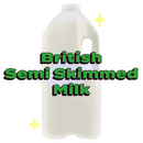 British Semi Skimmed Milk 2.27L / 4 Pints