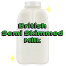 British Semi Skimmed Milk 568ml / 1 Pints