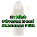 British Filtered Semi Skimmed Milk 2 Litre
