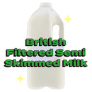 British Filtered Semi Skimmed Milk 2 Litre