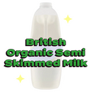 British Organic Semi Skimmed Milk 2.27L / 4 Pints
