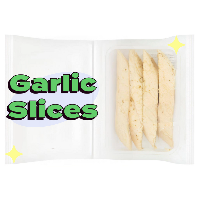 Garlic Slices with a Parsley Topping x8