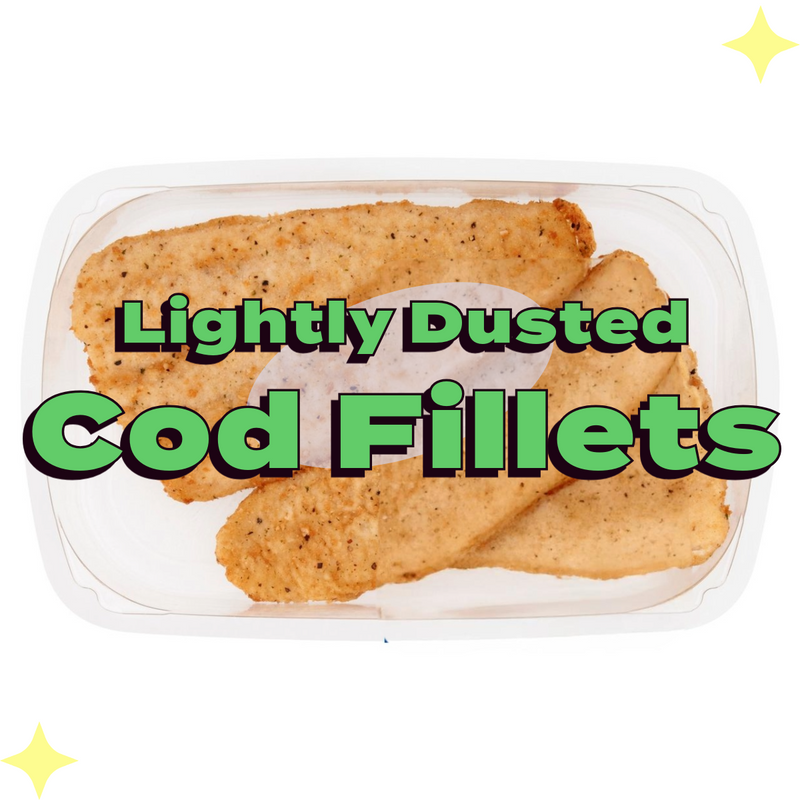 Lightly Dusted MSC Cod Fillets x2 255g