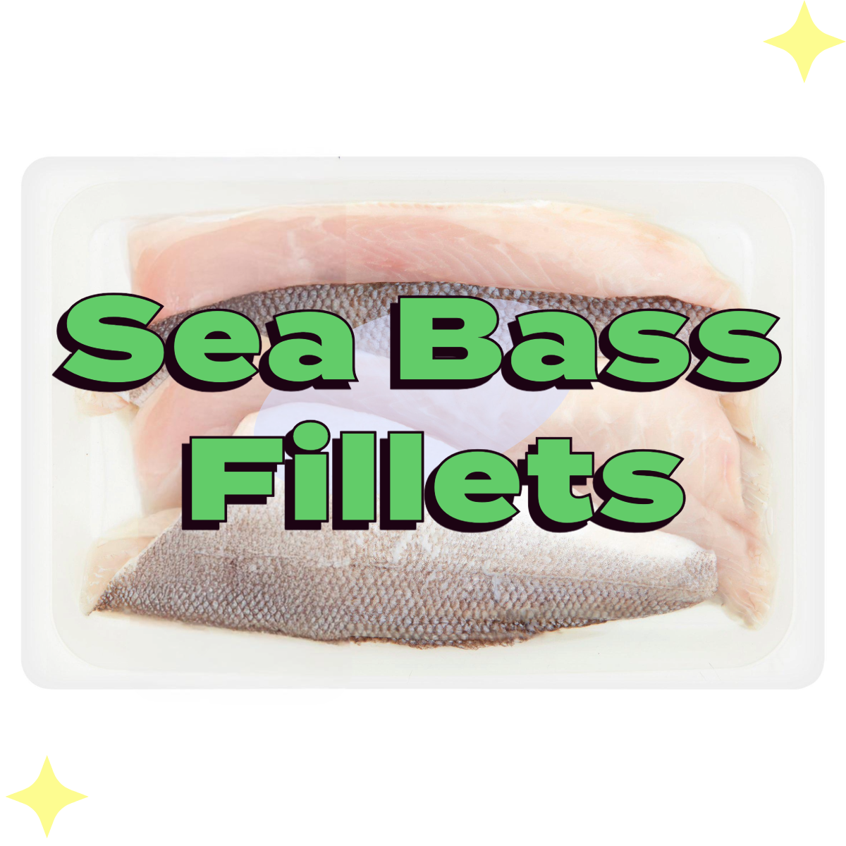 Sea Bass Fillets x4 360g