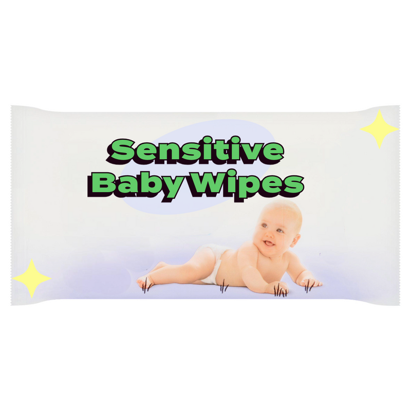 Sensitive Fragrance Free Baby Wipes 60 Per Pack