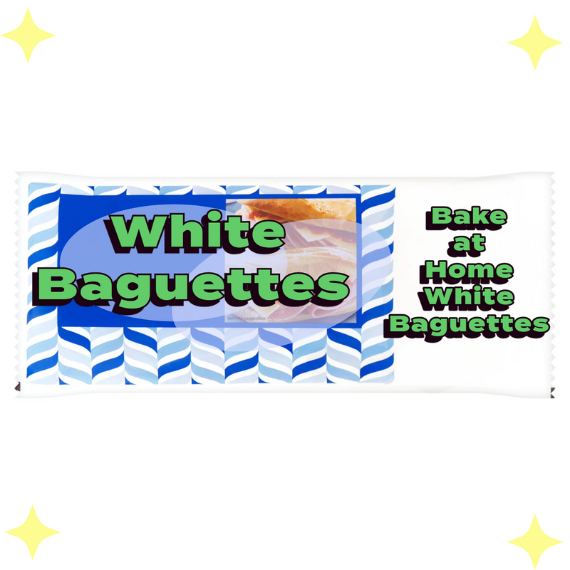 White Bake At Home Baguettes x 2