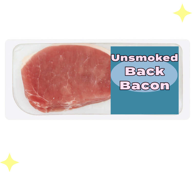 Unsmoked Back British Bacon Rashers x10 300g