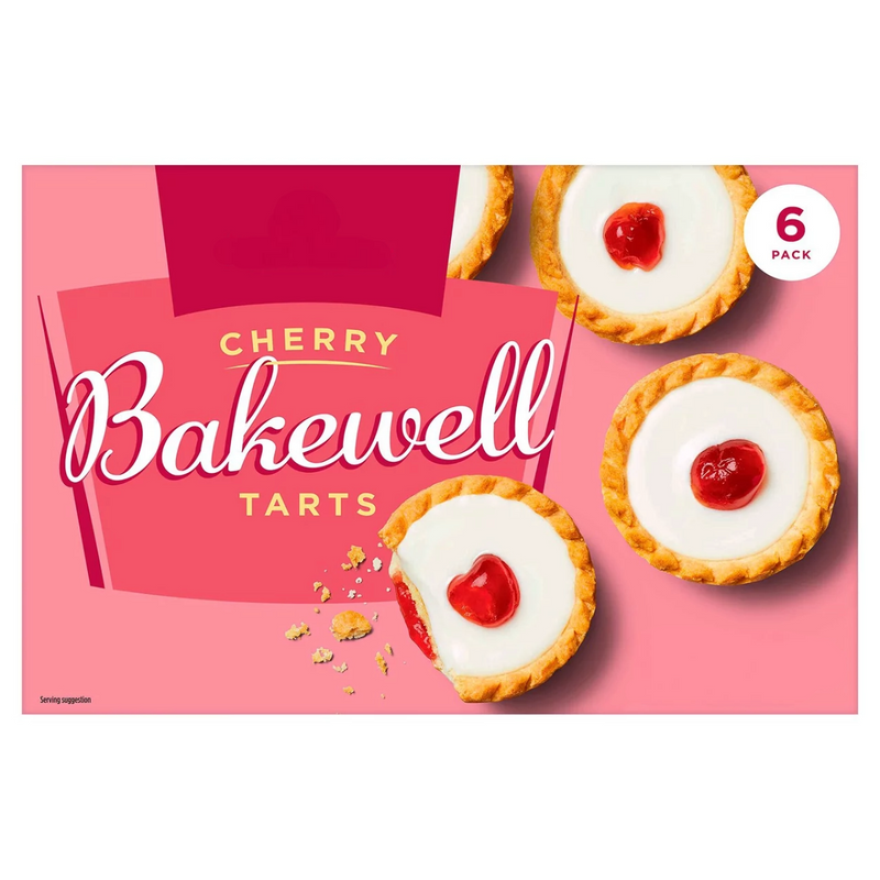 Cherry Bakewells Cakes 6 Pack [Retailer's Own Brand]