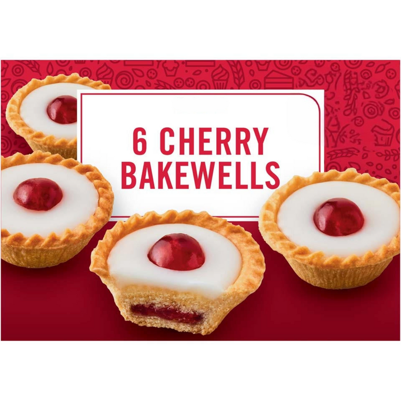 Cherry Bakewells Cakes 6 Pack [Retailer's Own Brand]