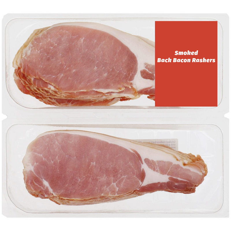 Smoked 16 Back Bacon Rashers 2x250g