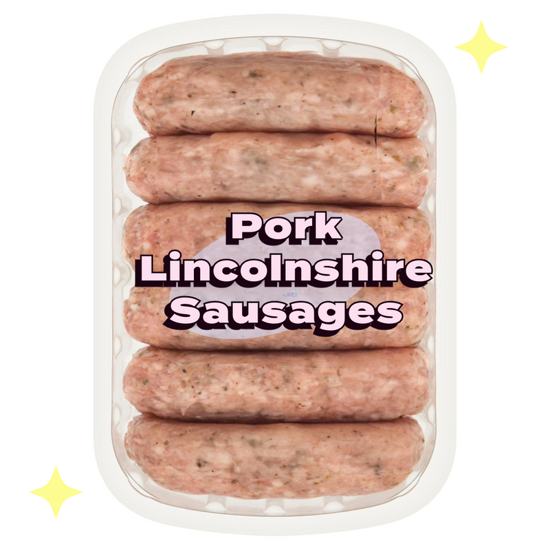 British Lincolnshire 6 Pork Sausages 400g