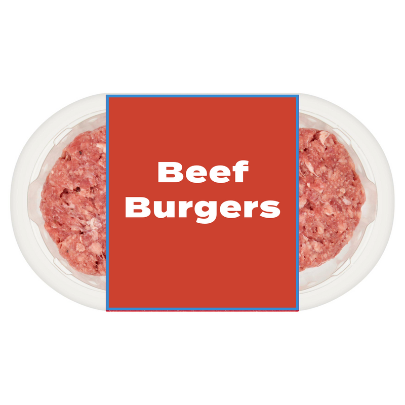 British Quarter Pounder Beef Burgers x4 454g